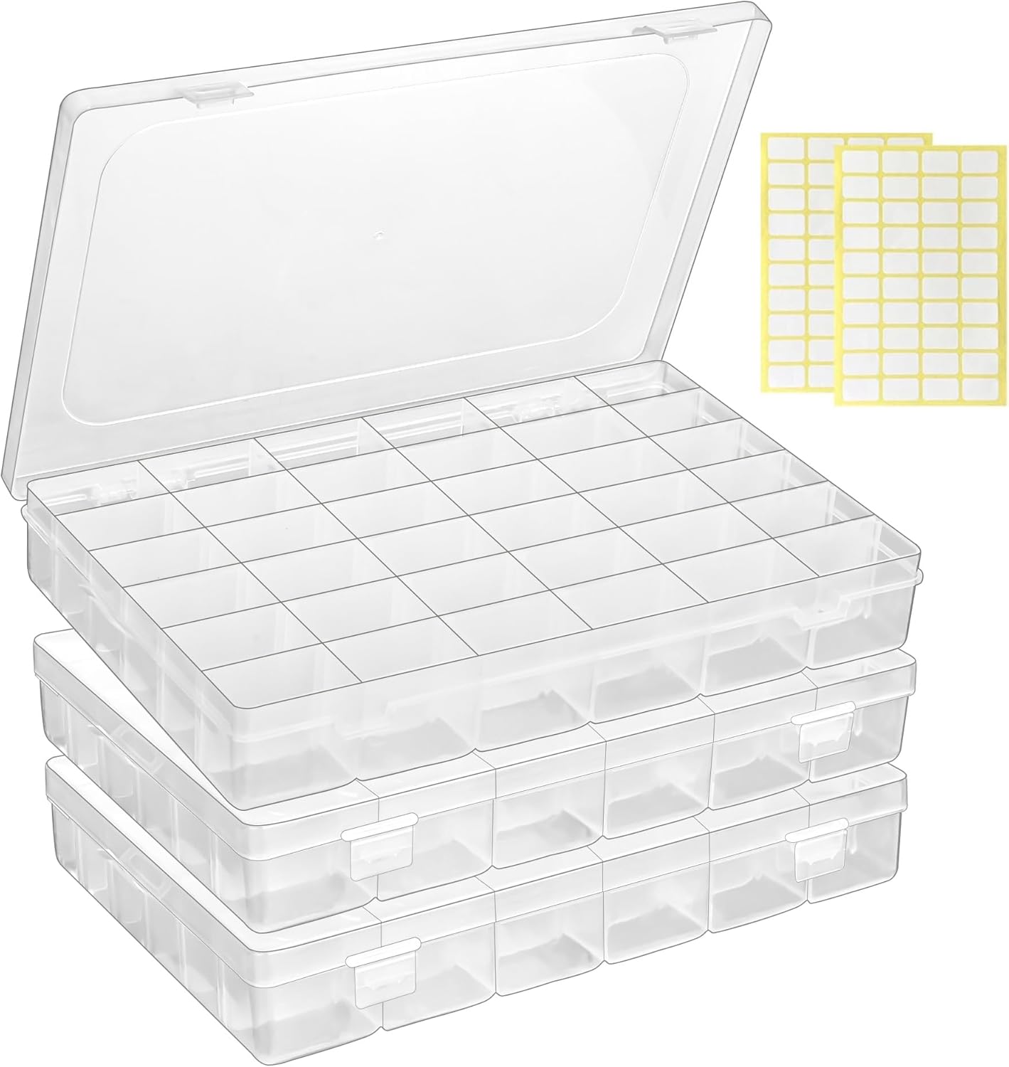 Tackle Box - 36 Grids Clear Plastic Organizer Box