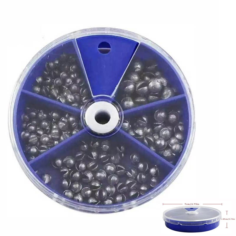 Fishing Equipment Kit - Split Shot Fishing Sinkers Weights 205Pcs