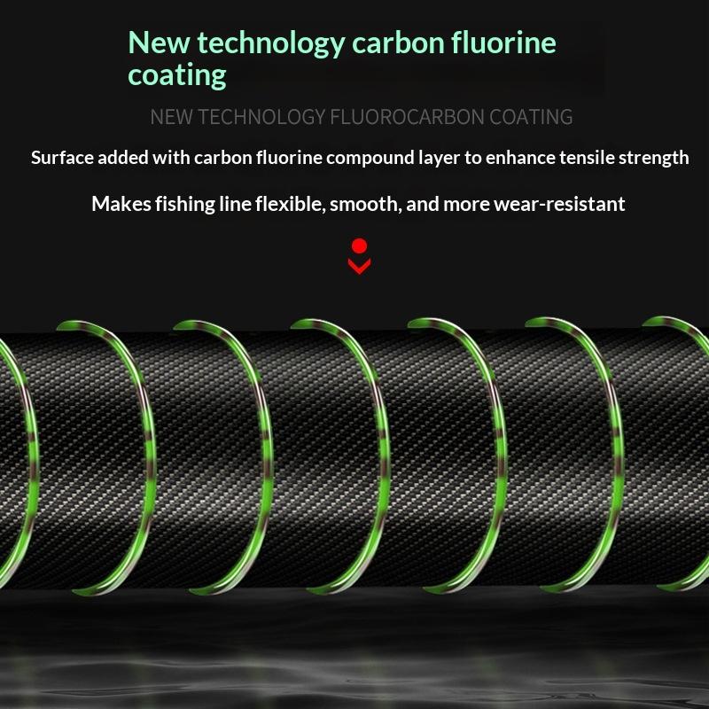 New 500M 3D Spotted Invisible  - огляд і ціна Fluorocarbon Line