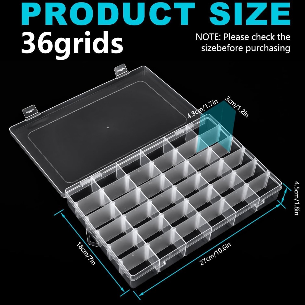 2Pcs Clear Plastic Storage Box - огляд і ціна Tackle Box