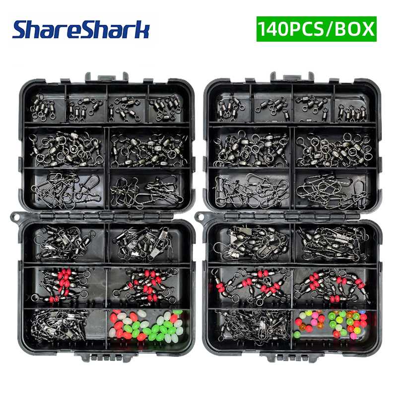 ShareShark 140Pcs fishing acce - огляд і ціна Fishing Equipment Kit