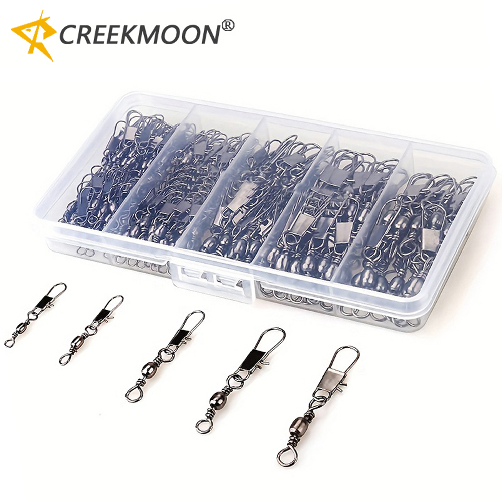 100Pcs/Lot 4#6#8#10#12# Swivel - огляд і ціна Fishing Equipment Cheap