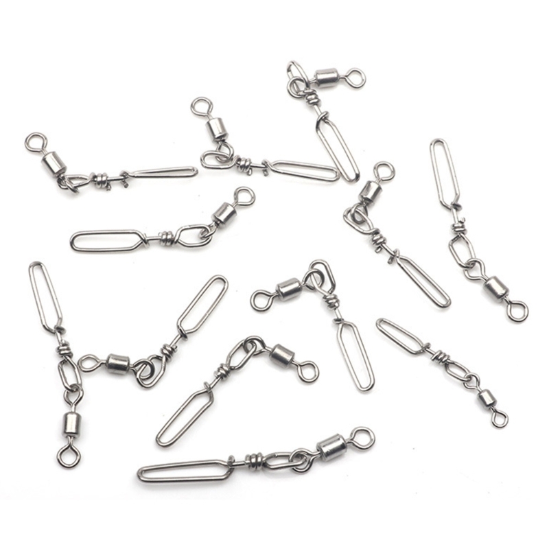 10Pcs Stainless Steel Quick Sn - огляд і ціна Fishing Equipment Kit