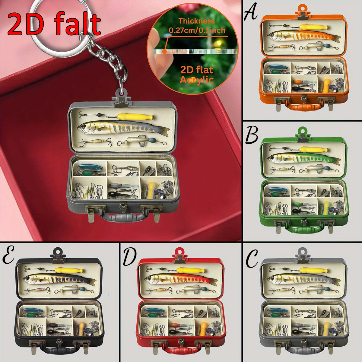 Custom Name 2D Flat Acrylic Fi - огляд і ціна Tackle Box