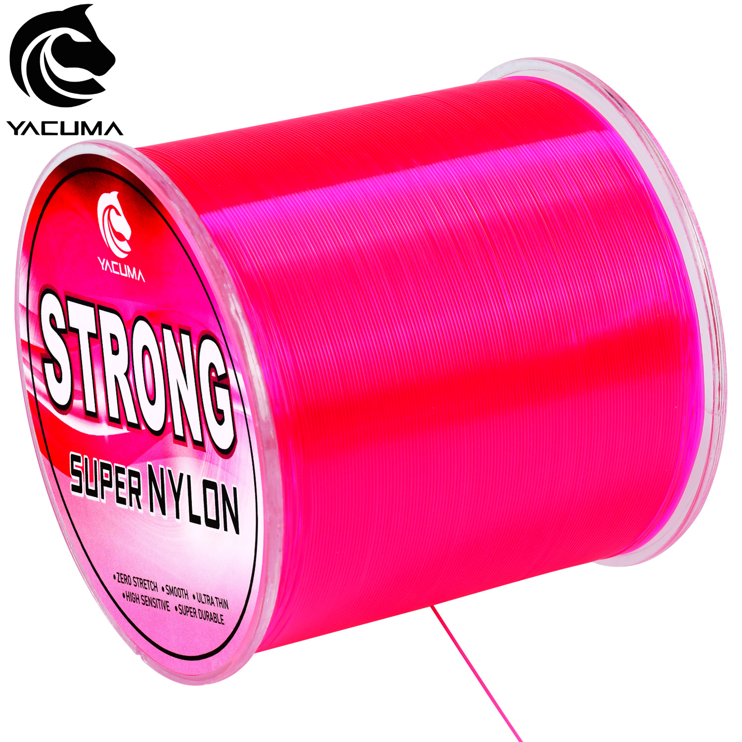 YACUMA 500M-546YDS Strong Pink - огляд і ціна Fluorocarbon Line