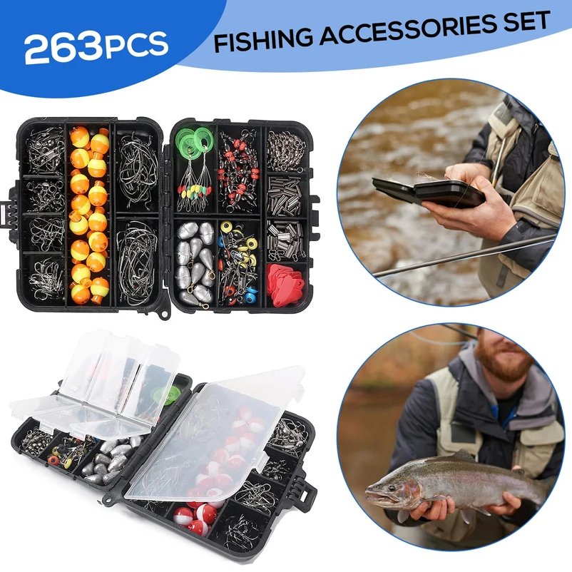 263pcs Outdoor Fishing Accesso - огляд і ціна Fishing Equipment Kit