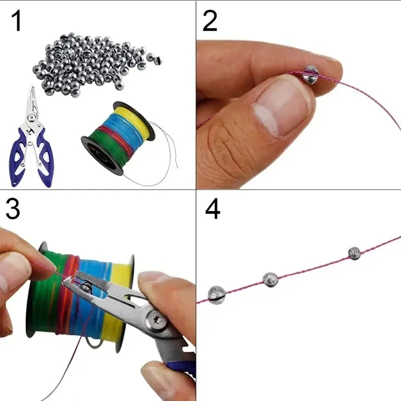 Split Shot Fishing Sinkers Wei - огляд і ціна Fishing Equipment Kit
