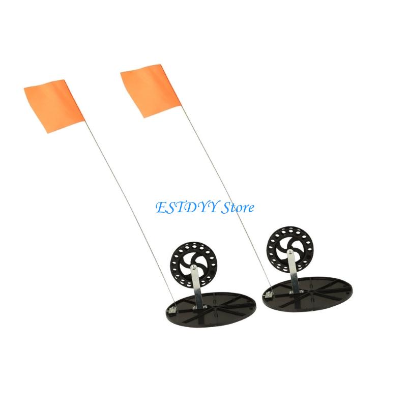 G6DE 2Pcs Ice Fishing Flags Ic - огляд і ціна Ice Fishing Tip Up
