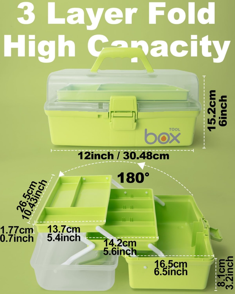 3-Layer Portable Folding Tackl - огляд і ціна Tackle Box