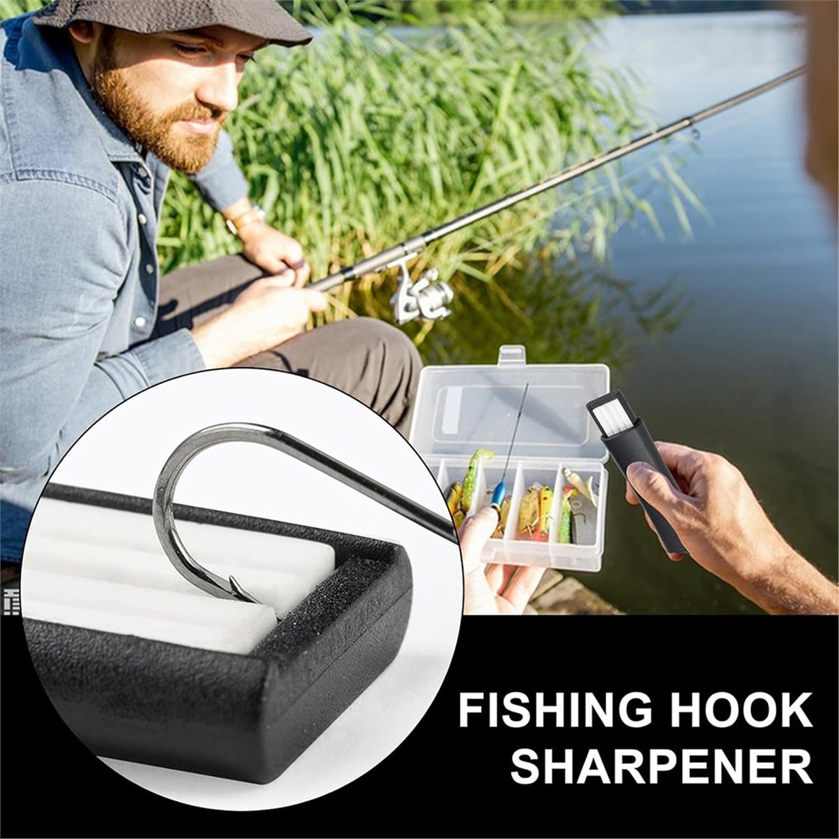 Fishing Hook Sharpener - Compa - огляд і ціна Tackle Box