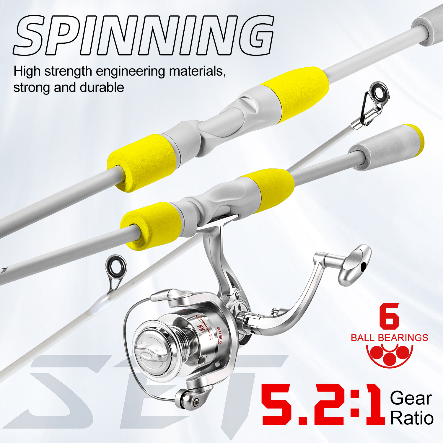 Sougayilang 2section Spinning  - огляд і ціна Fishing Equipment Kit